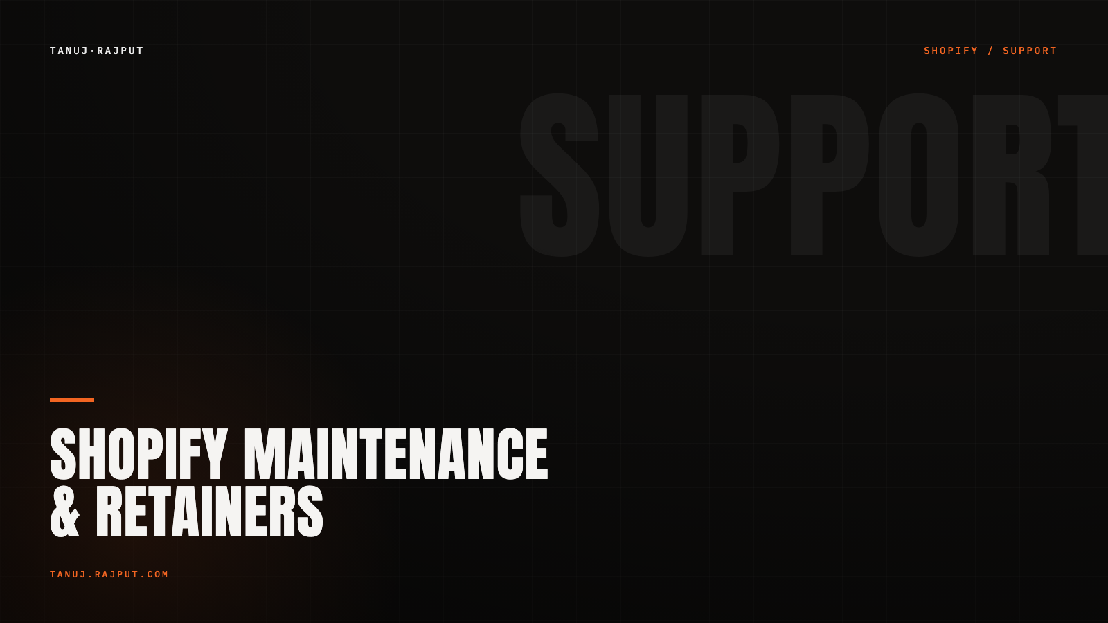 Shopify maintenance and retainer costs in India