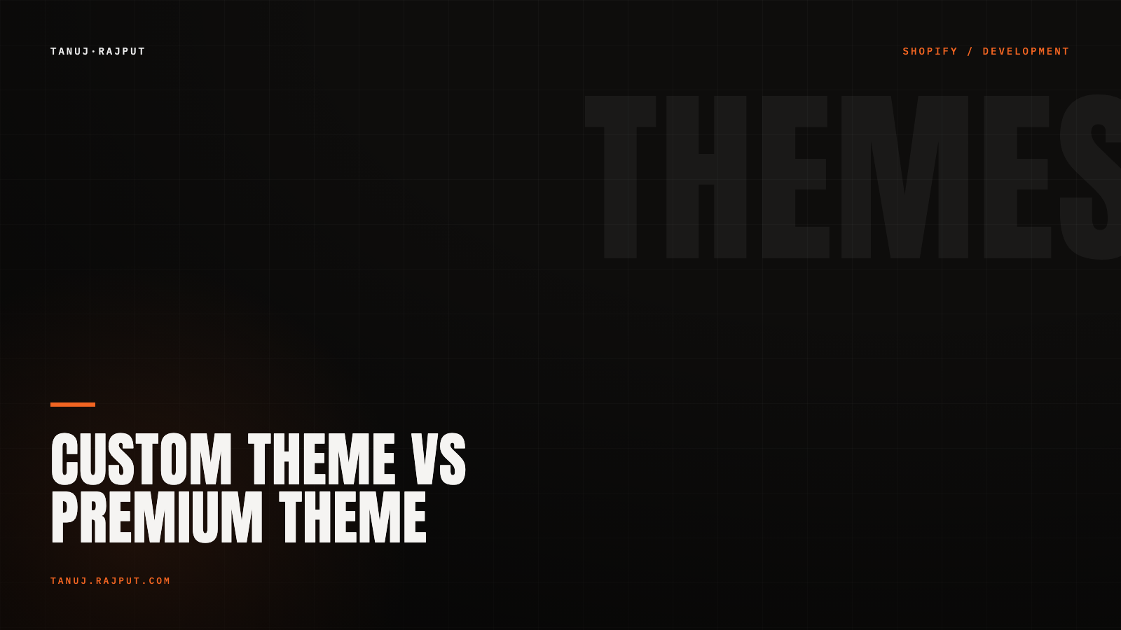 Custom Shopify theme vs premium theme