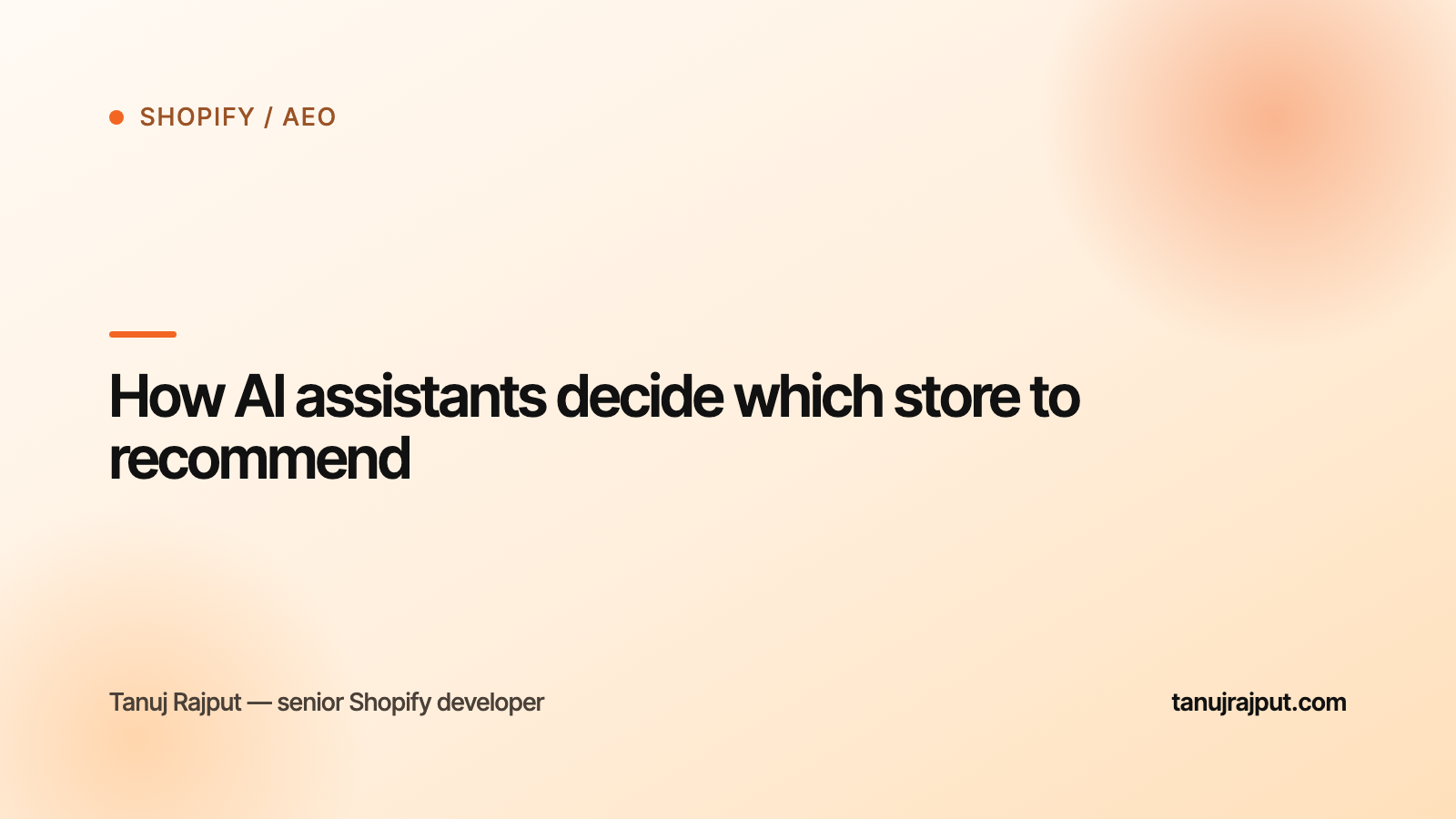 How AI assistants decide which store to recommend