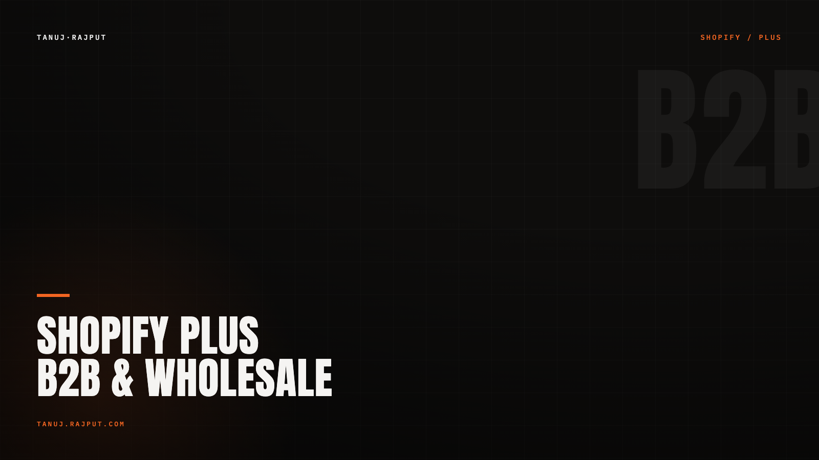 Shopify Plus B2B and wholesale for Indian D2C brands
