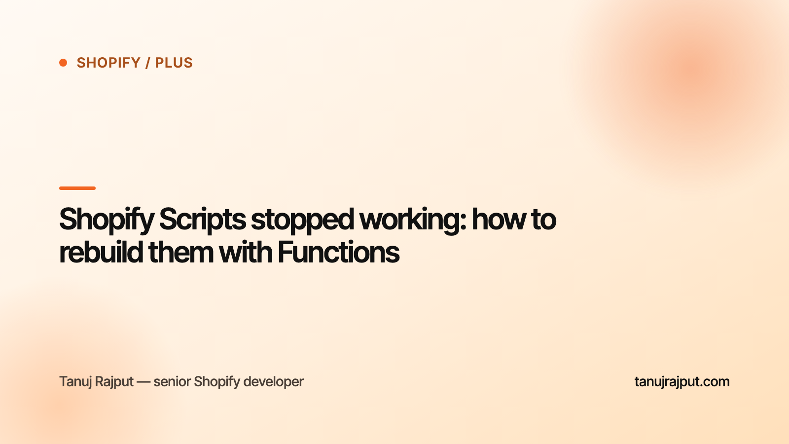 Shopify Scripts stopped working: how to rebuild them with Functions
