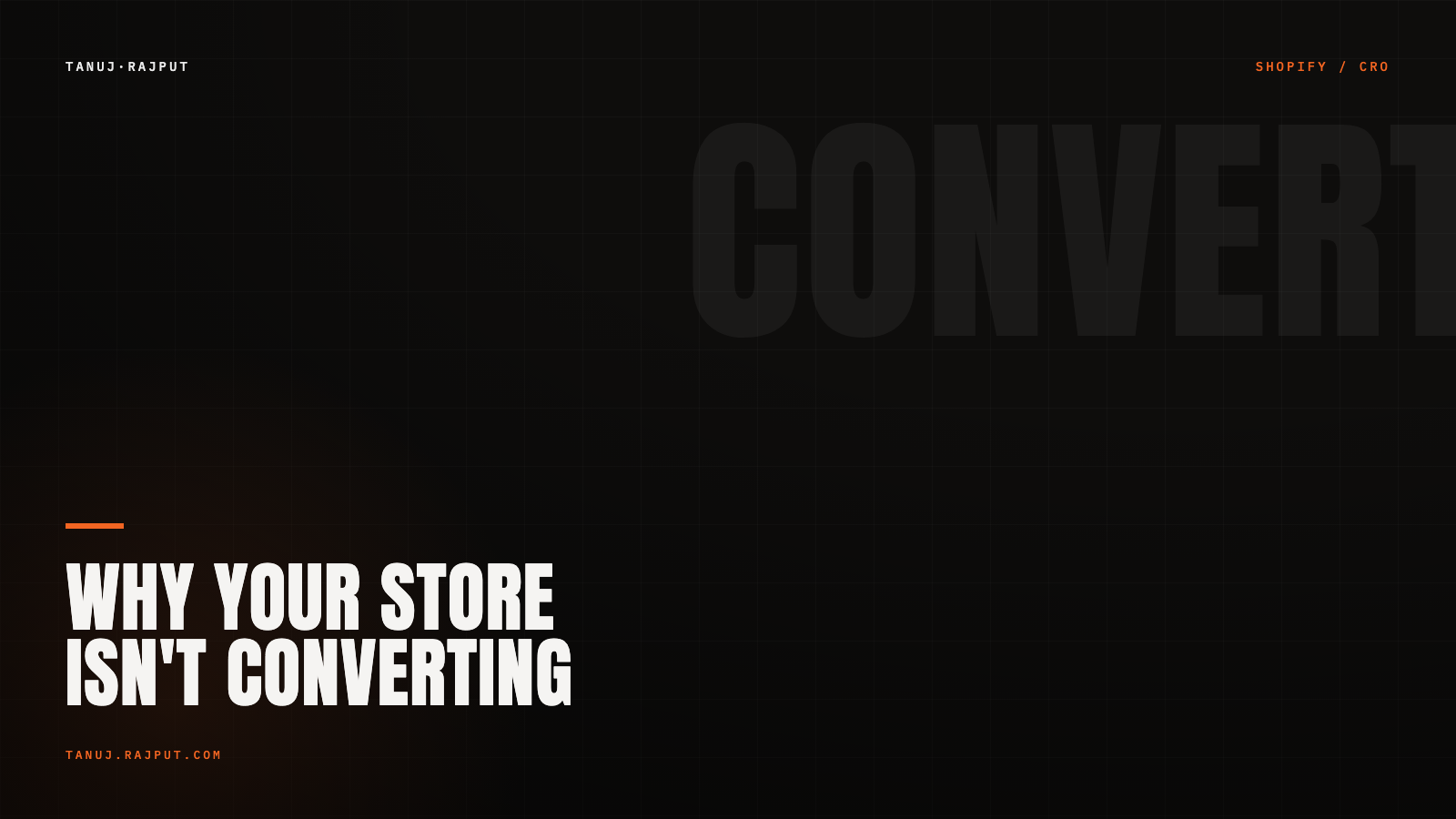 Why your Shopify store isn't converting