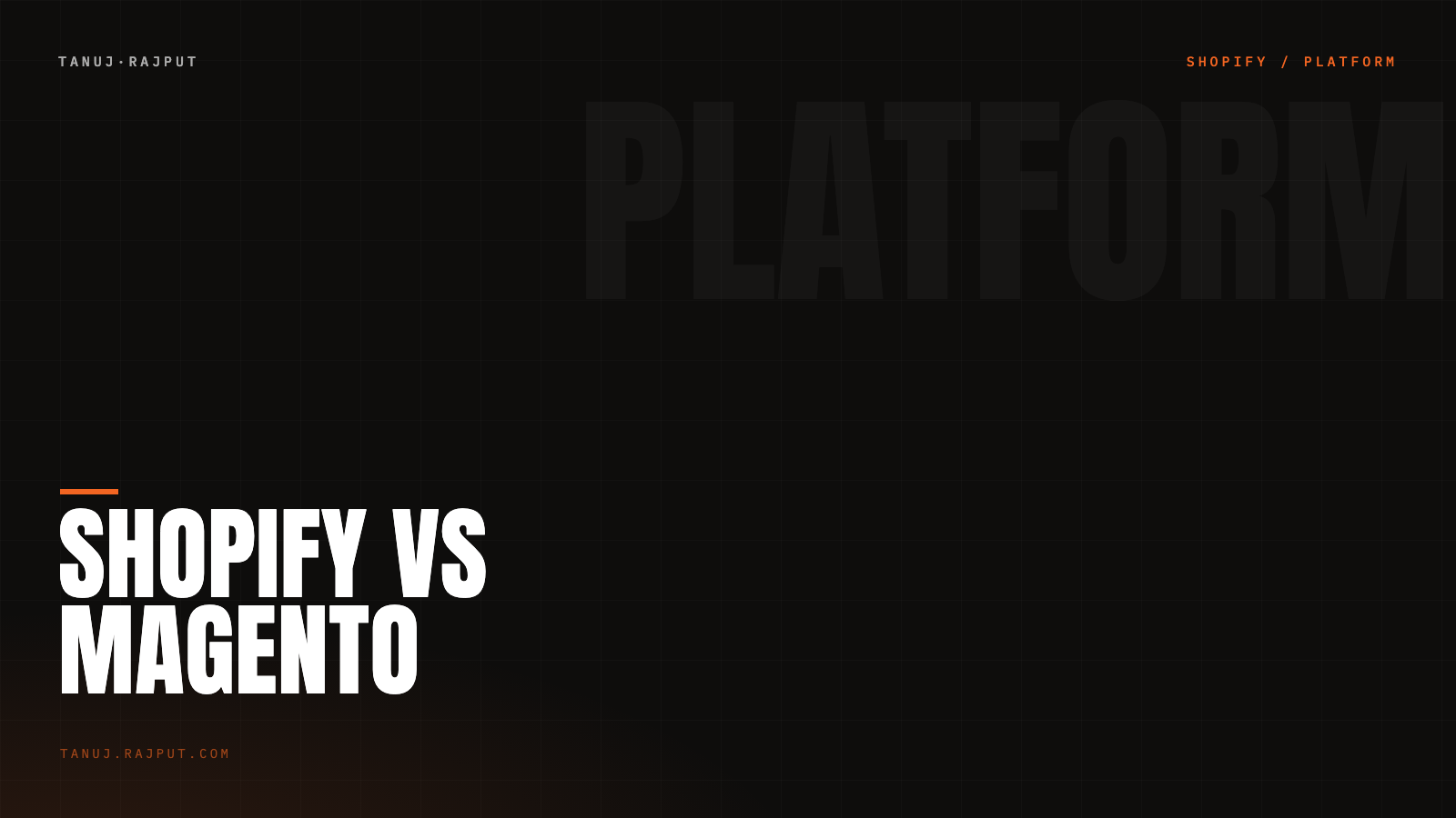 Shopify vs Magento comparison for Indian D2C brands