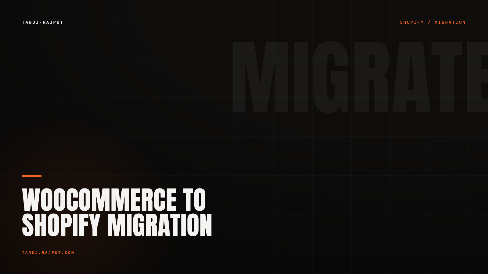 WooCommerce to Shopify migration in India